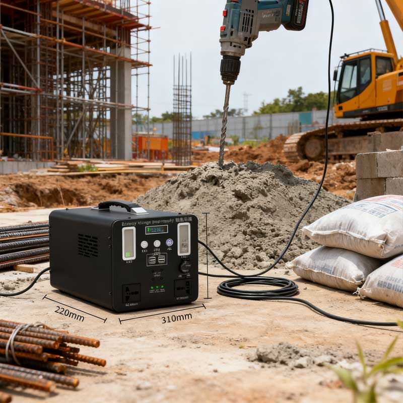 300W Outdoor Power Station for Construction Site Applications