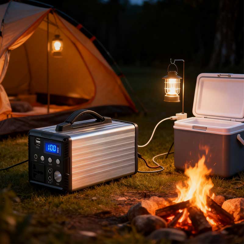 Portable power bank is suitable for hiking, camping and outdoor activities.